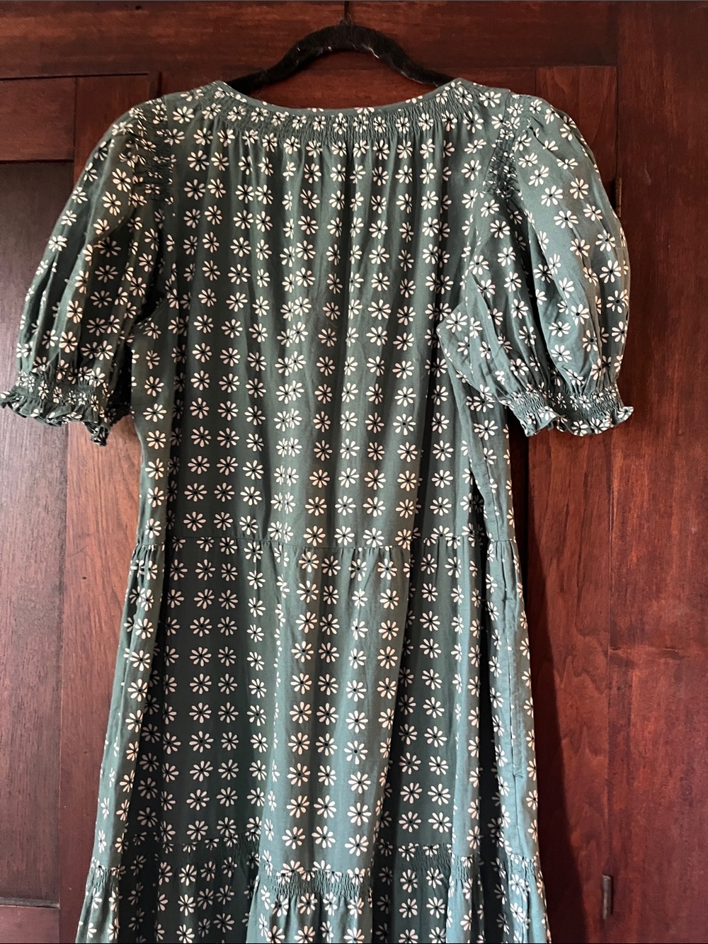 The GREAT - The Dakota Pam Leaf Bandana Floral Tiered Maxi Dress in S/M 2 - Picture 4 of 6